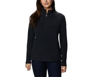Fleeceshirt COLUMBIA "GLACIAL IV 1/2 ZIP", Damen, Gr. XS (32), schwarz, Fleece, Obermaterial: 100% Polyester, normal, hoch geschlossener Ausschnitt, Raglanärmel abgesteppt, Shirts, mit halbem Reißvers
