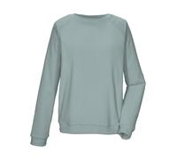 Fleeceshirt KILLTEC "KOS 178 WMN FLC SHRT", Damen, Gr. 42, grau (graugrün), Obermaterial: 90% Polyester, 10% Elasthan, Shirts, Leichtes, ultraweiches Loungewear Fleeceshirt mit Comfort-Stretch (435136