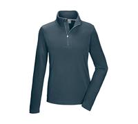 Fleeceshirt KILLTEC "KSW 101 WMN FLC SHRT", Damen, Gr. 44, hellpetrol, Obermaterial: 100% Polyester, Shirts, Fleeceshirt mit Stehkragen, warm, Reißverschluss mit Kinnschutz (66231806-44) hellpetrol