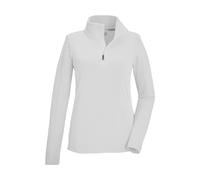 Fleeceshirt KILLTEC "KSW 62 WMN FLC SHRT", Damen, Gr. 36, naturweiß, Obermaterial: 100% Polyester, Shirts, Fleeceshirt mit Stehkragen, Reißverschluss und Kinnschutz (11508249-36) naturweiß