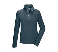 Fleeceshirt KILLTEC "KSW 62 WMN FLC SHRT", Damen, Gr. 40, hellpetrol, Obermaterial: 100% Polyester, Shirts, Fleeceshirt mit Stehkragen, Reißverschluss und Kinnschutz (90758847-40) hellpetrol