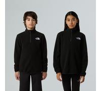 Fleeceshirt THE NORTH FACE "TEEN GLACIER 1/4 ZIP PULLOVER", Mädchen, Gr. XS (116/122), schwarz (tnf schwarz), Fleece, Obermaterial: 100% Polyester, normal, Shirts (79516113-XS) tnf schwarz