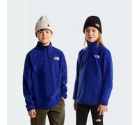 Fleeceshirt THE NORTH FACE "TEEN GLACIER 1/4 ZIP PULLOVER", Mädchen, Gr. XS, blau (bold blau), Fleece, Obermaterial: 100% Polyester, normal, Shirts (65903642-XS) bold blau