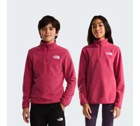 Fleeceshirt THE NORTH FACE "TEEN GLACIER 1/4 ZIP PULLOVER", Mädchen, Gr. XS, pink (fermented), Fleece, Obermaterial: 100% Polyester, normal, Shirts (15534651-XS) fermented