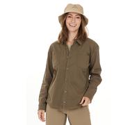 Fleeceshirt WHISTLER "Fallon", Damen, Gr. 36, grün (khaki), 97% Baumwolle, 3% Elasthan, unifarben, normal, ohne Ausschnitt, Shirts, in zeitlosem Design (47507068-36) khaki