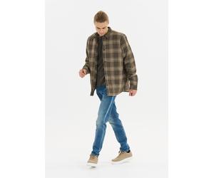 Fleeceshirt WHISTLER "Hobbis", Herren, Gr. L, braun, 60% Baumwolle, 40% Polyester, gestreift, unifarben, normal, ohne Ausschnitt, Shirts, mit zwei praktische Seitentaschen (67806103-L) braun