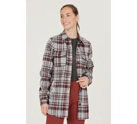 Fleeceshirt WHISTLER "Milly", Damen, Gr. 40, grau, 100% Polyester, kariert, normal, ohne Ausschnitt, Shirts, mit tollem Karo-Muster (18660434-40) grau