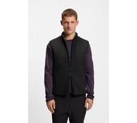 Fleeceweste BOSS GREEN, Herren, Gr. 3XL, schwarz001, Fleece, Obermaterial: 100% Polyester, unifarben, relaxed fit normal, hoch geschlossener Ausschnitt, Westen Fleeceweste, Stehkragen, Relaxed Fit (51