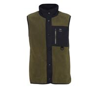 Fleeceweste INDICODE "Fleeceweste IDMajs", Herren, Gr. S, grün (army), Obermaterial: 100% Polyester PES., Westen Fleeceweste (18470508-S) army