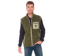 Fleeceweste LE TEMPS DES CERISES "RUDY", Herren, Gr. L, grün, 100% Polyester, Westen Fleeceweste, mit praktischen Reißverschlusstaschen (62269155-L) grün