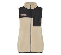 Fleeceweste OXMO "Fleeceweste OXNETE FLEECE", Damen, Gr. XXL, beige (dune), Obermaterial: 100% Polyester PES., Westen Fleeceweste (39561427-XXL) dune