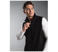 Fleeceweste TRIGEMA "TRIGEMA Fleeceweste", Herren, Gr. S, schwarz, 100% Polyester, Westen Fleeceweste (397998-S) schwarz