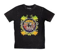 Fleetwood Mac Circle Floral Logo Stone Wash T Shirt M