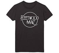 Fleetwood Mac Classic Logo Black offiziell Männer T-Shirt Herren (Large)