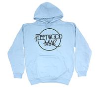 Fleetwood Mac Kapuzenpullover Classic Band Logo Nue offiziell Unisex Light Blau M