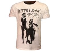 Fleetwood Mac Rumors Schwarz auf weißem T-Shirt 3XL Weiß