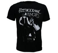 Fleetwood Mac Rumours Band T-Shirt Schwarz - Offizielles Merchandise | Popmerch.com S Schwarz