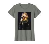 Fleetwood Mac Sänger Stevie Nicks Live 1990 T-Shirt, Damen, Heidekraut/Armeegrün, L