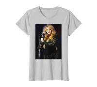 Fleetwood Mac Sänger Stevie Nicks Live 1990 T-Shirt, Damen, Silber, L
