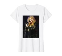 Fleetwood Mac Sänger Stevie Nicks Live 1990 T-Shirt, Damen, Weiß, L