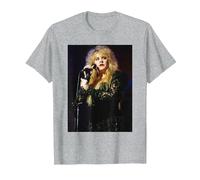 Fleetwood Mac Sänger Stevie Nicks Live 1990 T-Shirt, Herren, Grau Meliert, L