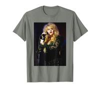 Fleetwood Mac Sänger Stevie Nicks Live 1990 T-Shirt, Herren, Heidekraut/Armeegrün, XL