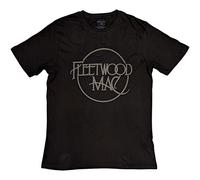 Rocks Off T-Shirt Fleetwood Mac 'Classic Logo' Hi-Build Unisex Schwarz S