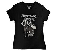 Fleetwood Mac T Shirt Rumours Band Logo Nue offiziell Damen Skinny Fit Schwarz S