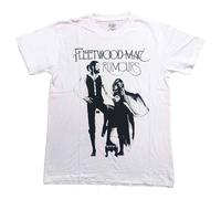 Fleetwood Mac T Shirt Rumours Band Logo Nue offiziell Herren Weiß L