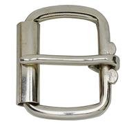 flevado Gürtelschnalle extrem dicke stabile Rollschnalle aus Rundstahl Buckle 4 cm Metall Dornschließe für Gürtel mit 4 cm Breite M 1