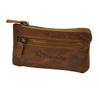 flevado Kleine Büffel Leder Schlüsseltasche Geldbörse Schlüsselanhänger Auto Anhänger für Damen und Herren