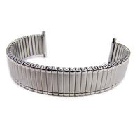 Flex Band 18mm 19mm 20mm Edelstahl Zugband mit Teleskop-Anstoß 21043