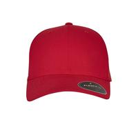 Flex Cap FLEXFIT "Flexfit Accessoires FLEXFIT NU CAP", Gr. S/M, rot, 79% Polyester, 18% Viskose, 3% Elasthan, unifarben, Caps (42049017-S) rot