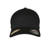 Flex Cap FLEXFIT "Flexfit Accessoires Flexfit Recycled Polyester Cap", Gr. L/XL, schwarz, 97% Polyester (Recycelt), 3% Elasthan, unifarben, Caps (20150546-L) schwarz