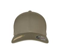 Flex Cap FLEXFIT "Flexfit Accessoires Flexfit Recycled Polyester Cap", Gr. S/M, loden, 97% Polyester (Recycelt), 3% Elasthan, unifarben, Caps (66836327-S) loden