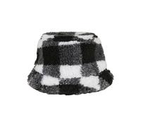 Flexfit Unisex Hut Sherpa Check Bucket Hat White/Black one Size