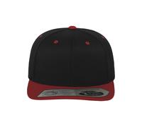 Flex Cap FLEXFIT "Flexfit Unisex 110 Fitted Snapback", Herren, Gr. onesize, schwarz (balck, rot), 83% Polyacryl, 15% Wolle, 2% Elasthan, unifarben, Caps (47087230-0) balck, rot