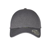 Flex Cap FLEXFIT "Flexfit Unisex 110 Melange Unipanel", Mädchen, Gr. onesize, grau (schwarzgrau), 95% Polyester, 5% Elasthan, unifarben, Caps (69263151-0) schwarzgrau