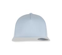 Flex Cap FLEXFIT "Flexfit Unisex Classic 5 Panel Snapback", Gr. onesize, lightblau, weiß, 100% Baumwolle, Caps (17880704-0) lightblau, weiß