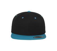 Flex Cap FLEXFIT "Flexfit Unisex Classic Snapback 2-Tone", Gr. onesize, balck, teal, 80% Polyacryl, 20% Wolle, unifarben, Caps (60682546-0) balck, teal