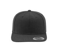 Flex Cap FLEXFIT "Flexfit Unisex Classic Snapback", Herren, Gr. onesize, schwarzgrau, schwarzgrau, 80% Polyacryl, 20% Wolle, unifarben, Caps Flex Cap (75422066-0)