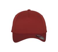 Flex Cap FLEXFIT "Flexfit Unisex Flexfit 5 Panel", Gr. L/XL, rot, 97% Polyester, 3% Elasthan, unifarben, Caps (53047347-L) rot