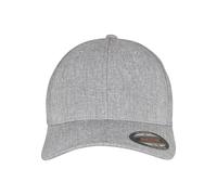 Flex Cap FLEXFIT "Flexfit Unisex FLEXFIT HEATHERLIGHT CAP", Gr. S/M, melangegrau, 55% Polyester, 43% Viskose, 2% Elasthan, unifarben, Caps (46698217-S) melangegrau