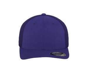 Flex Cap FLEXFIT "Flexfit Unisex Flexfit Tactel Mesh", Gr. S/M, lila, 83% Polyamid, 14% Baumwolle, 3% Polyurethan, unifarben, Caps (11890724-S) lila