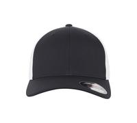 Flexfit Cap Ultrafibre & Airmesh 2-Tone, atmungsaktiv, Schwarz/Weiß S/M – 6533T
