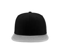 Flex Cap FLEXFIT "Flexfit Unisex Metallic Visor Snapback", Gr. onesize, silber, 80% Polyacryl, 20% Wolle, unifarben, Caps (38102118-0) silber