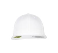 Flex Cap FLEXFIT "Flexfit Unisex Organic Cotton Snapback", Gr. onesize, weiß, 98% Baumwolle, 2% Elasthan, unifarben, Caps (50745804-0) weiß