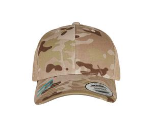 Flex Cap FLEXFIT "Flexfit Unisex Retro Trucker Multicam", Gr. onesize, multicam arid, tan, 98% Baumwolle, 2% Elasthan, Caps (90462812-0) multicam arid, tan