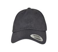 Flex Cap FLEXFIT "Flexfit Unisex Satin Bow Dad Cap", Damen, Gr. onesize, schwarzgrau, 100% Polyester, unifarben, Caps (50614968-0) schwarzgrau