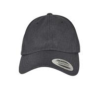 Flex Cap FLEXFIT "Flexfit Unisex Satin Bow Dad Cap", Gr. onesize, schwarzgrau, 100% Polyester, unifarben, Caps (50614968-0) schwarzgrau